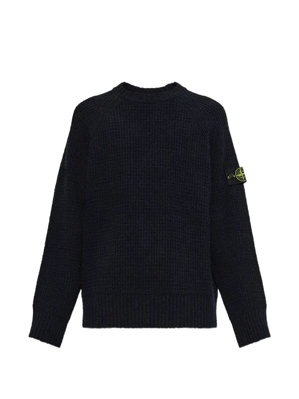 Джемпер с длинными рукавами и логотипом Stone Island, черный