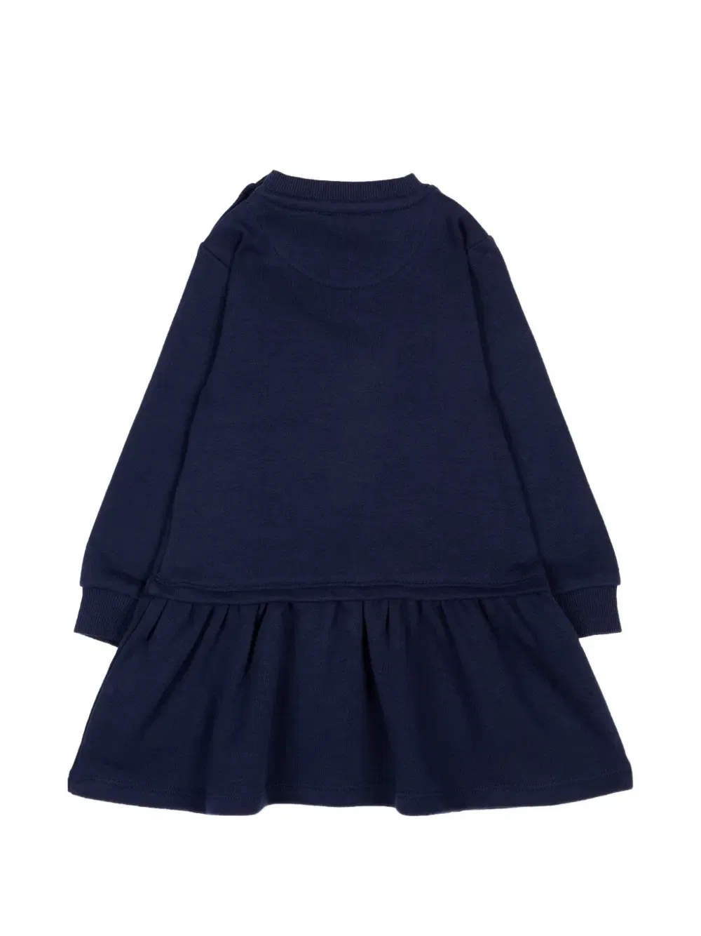 Платье с оборками и вышитым логотипом Trussardi Junior, синий — фото 2