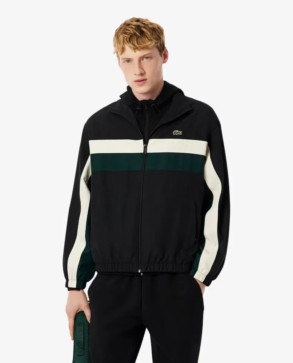 Мужская куртка-ветровка из полиэстера Lacoste, Negro