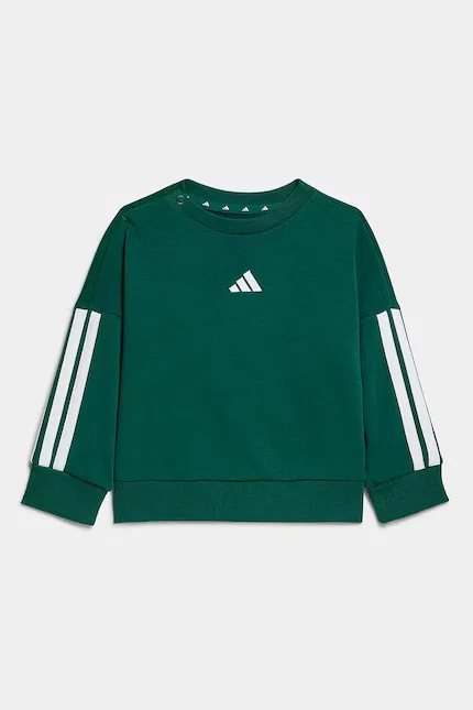 Детский спортивный костюм из мягкого трикотажа Adidas, зеленый — фото 2