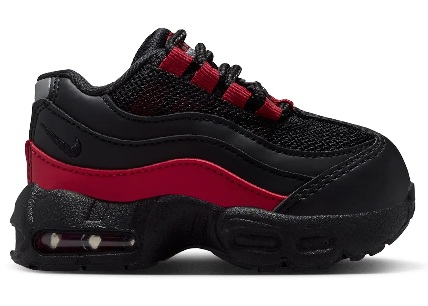 Детские кроссовки Lifestyle Nike Air Max 95 Recraft, Black/Team Crimson/Wolf Grey/Black