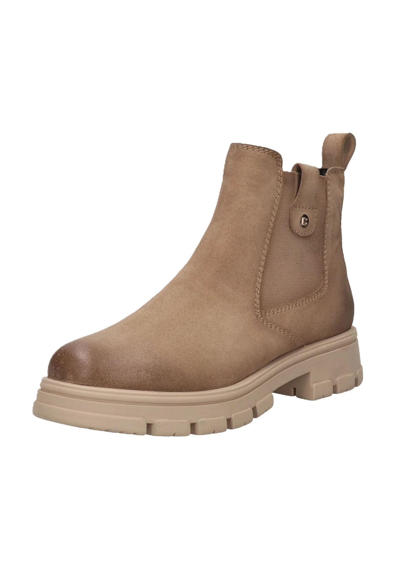 Женские кожаные ботинки челси с язычком TT BAGATT, цвет 1414 Taupe / Taup