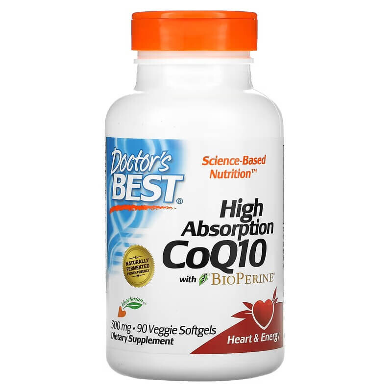 

Коэнзим Q10 Doctor's Best с BioPerine 300 мг, 90 капсул
