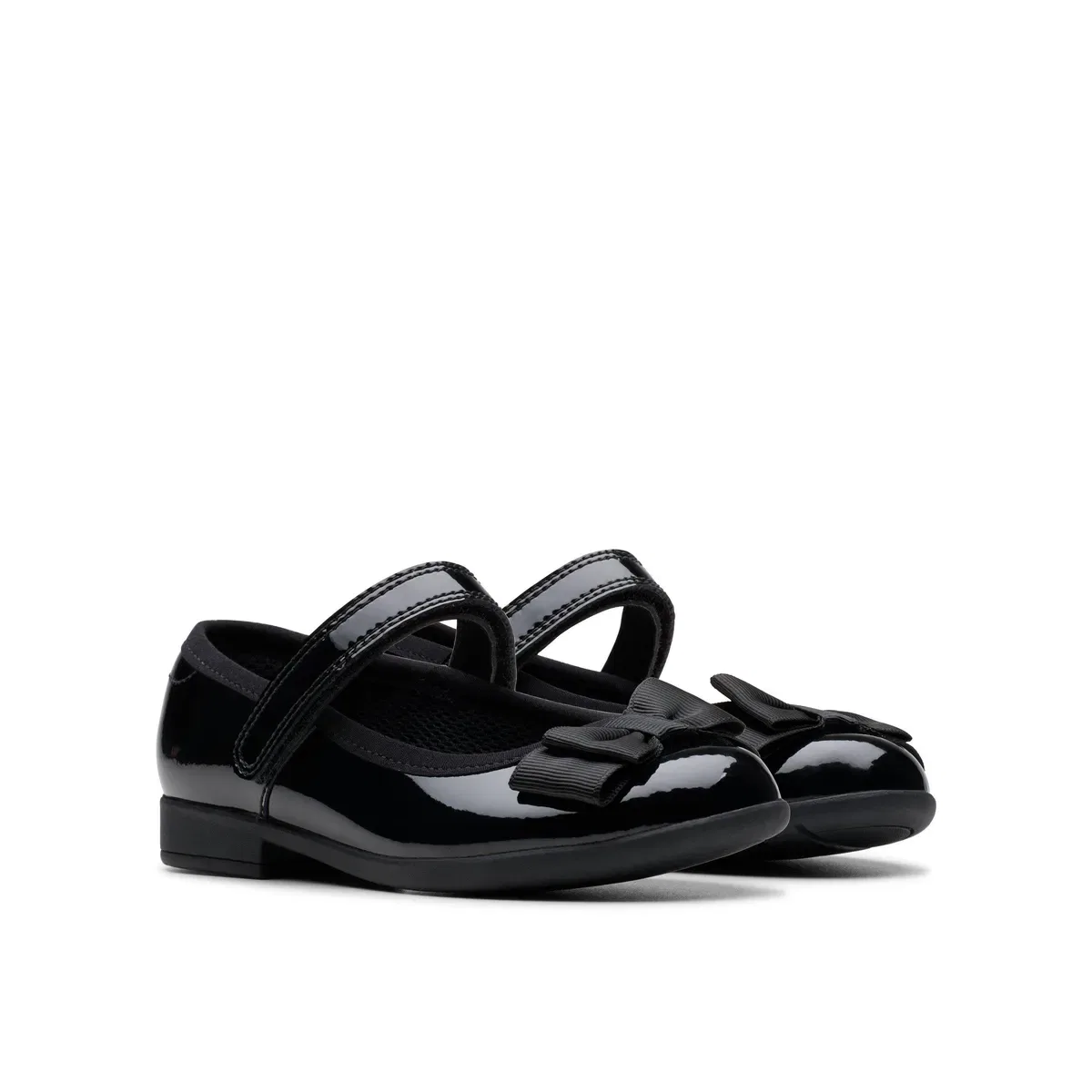 Детские туфли Мэри Джейн с ремешком Scala Tap Clarks, Black — фото 4