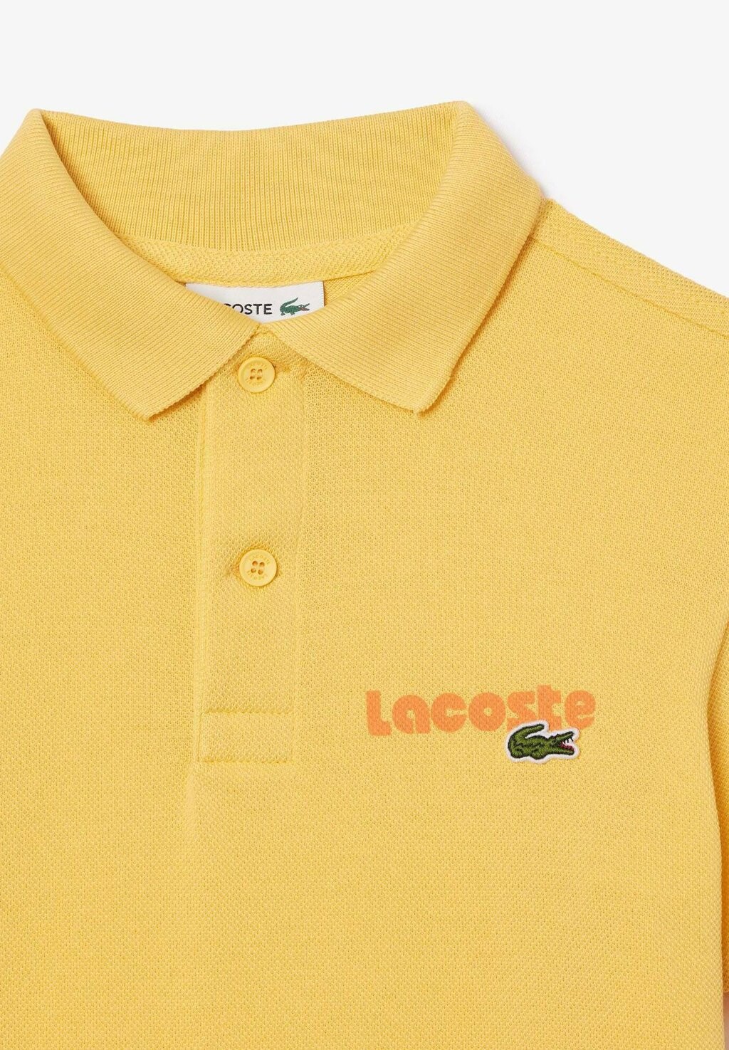 

Поло Lacoste, светло-желтый