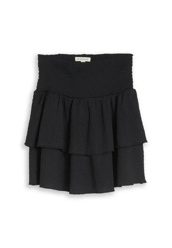 Юбка волнистая Volant skirt Tom Tailor, coal grey, серый