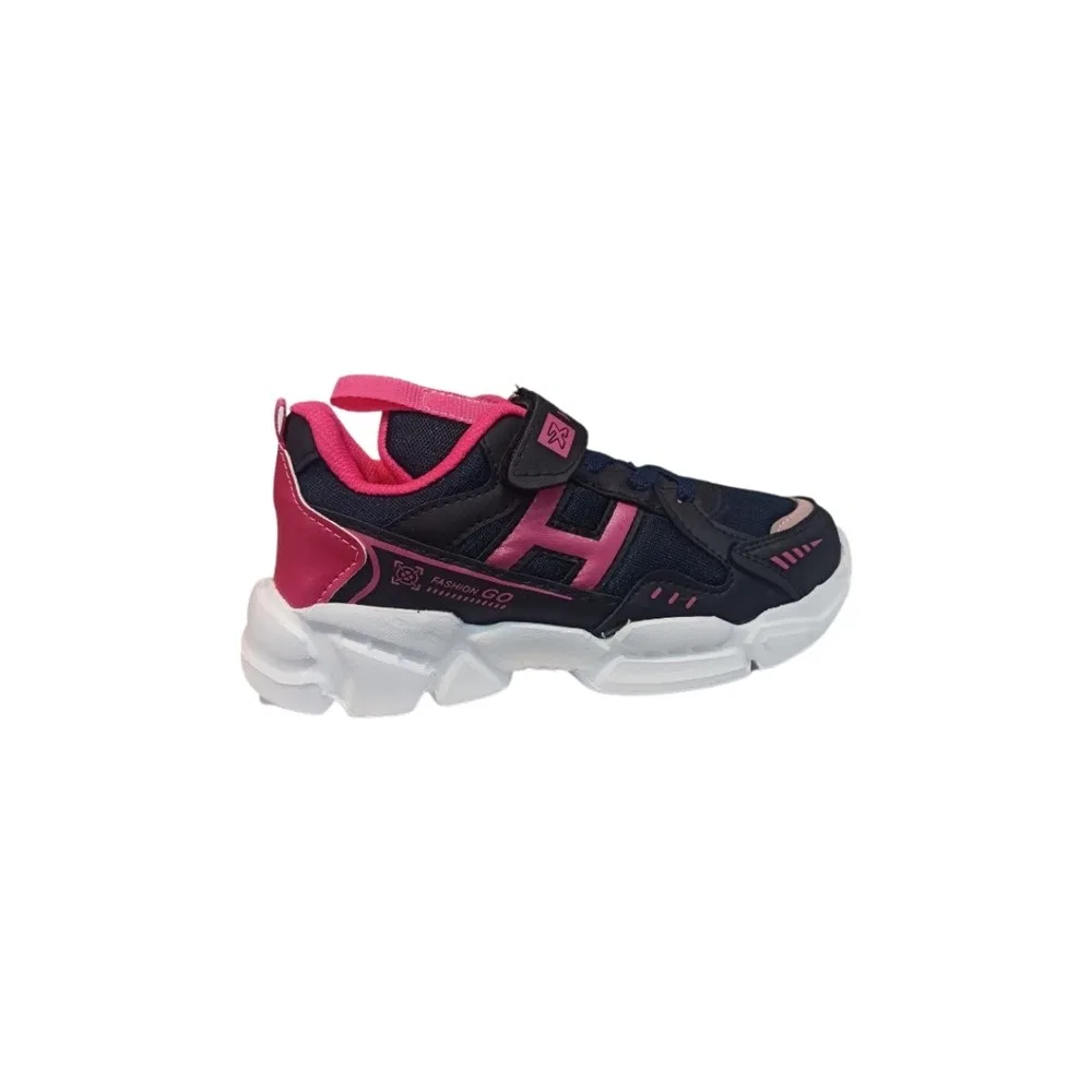 Детские спортивные кроссовки для мальчиков с сетчатым верхом, Navy Fuchsia Jagulep