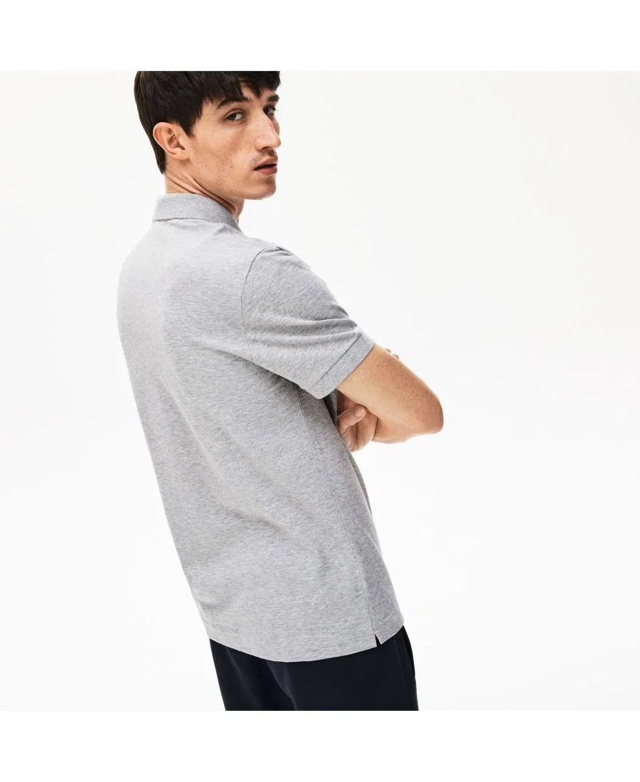 Поло из хлопка с эластаном Paris Polo Shirt Lacoste, Silver Chine — фото 4