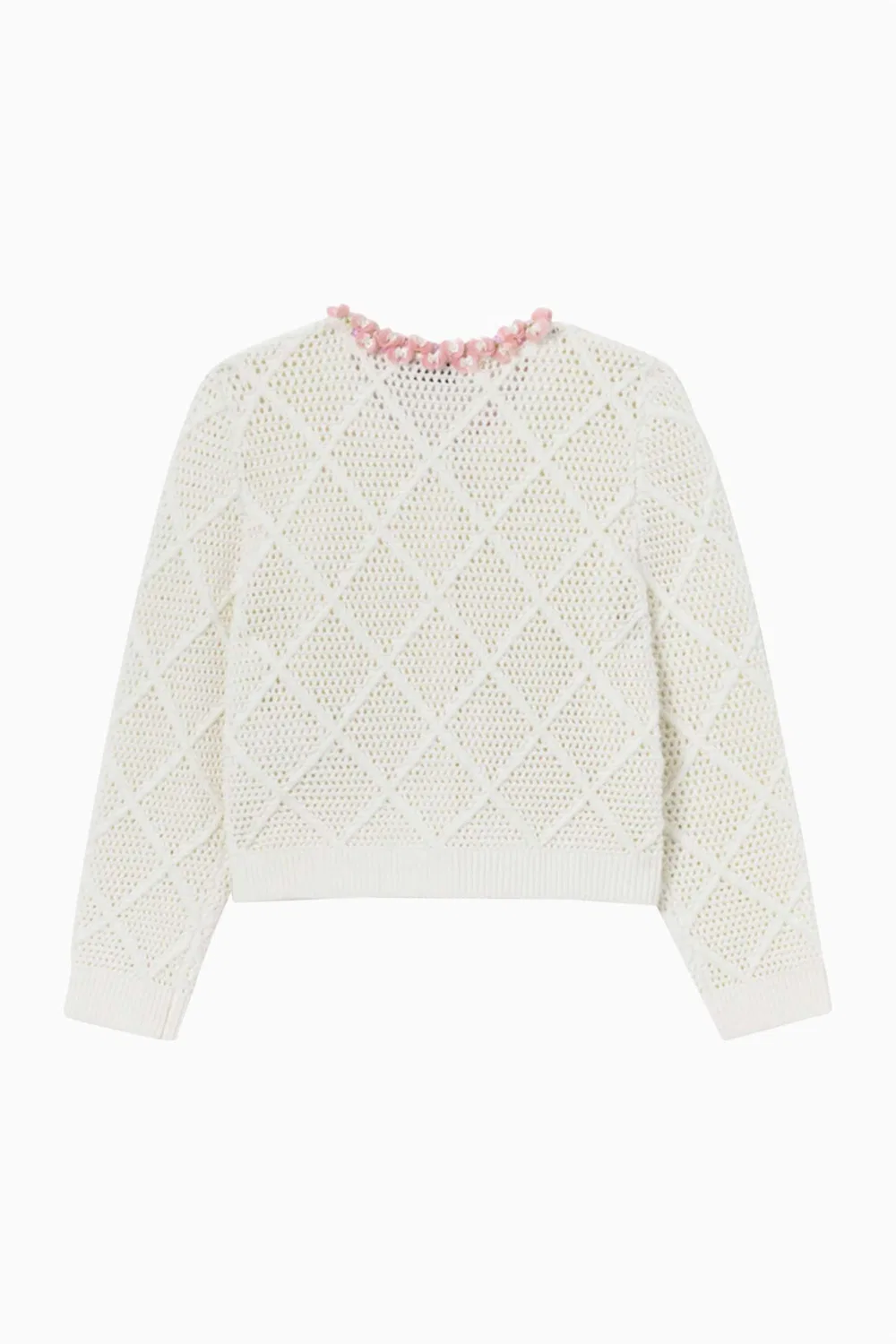Кардиган с декором Diamond Knit Self Portrait — фото 3
