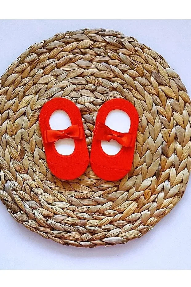 Детские балетки для девочек с атласным бантом Asa Bebek Çocuk, Red