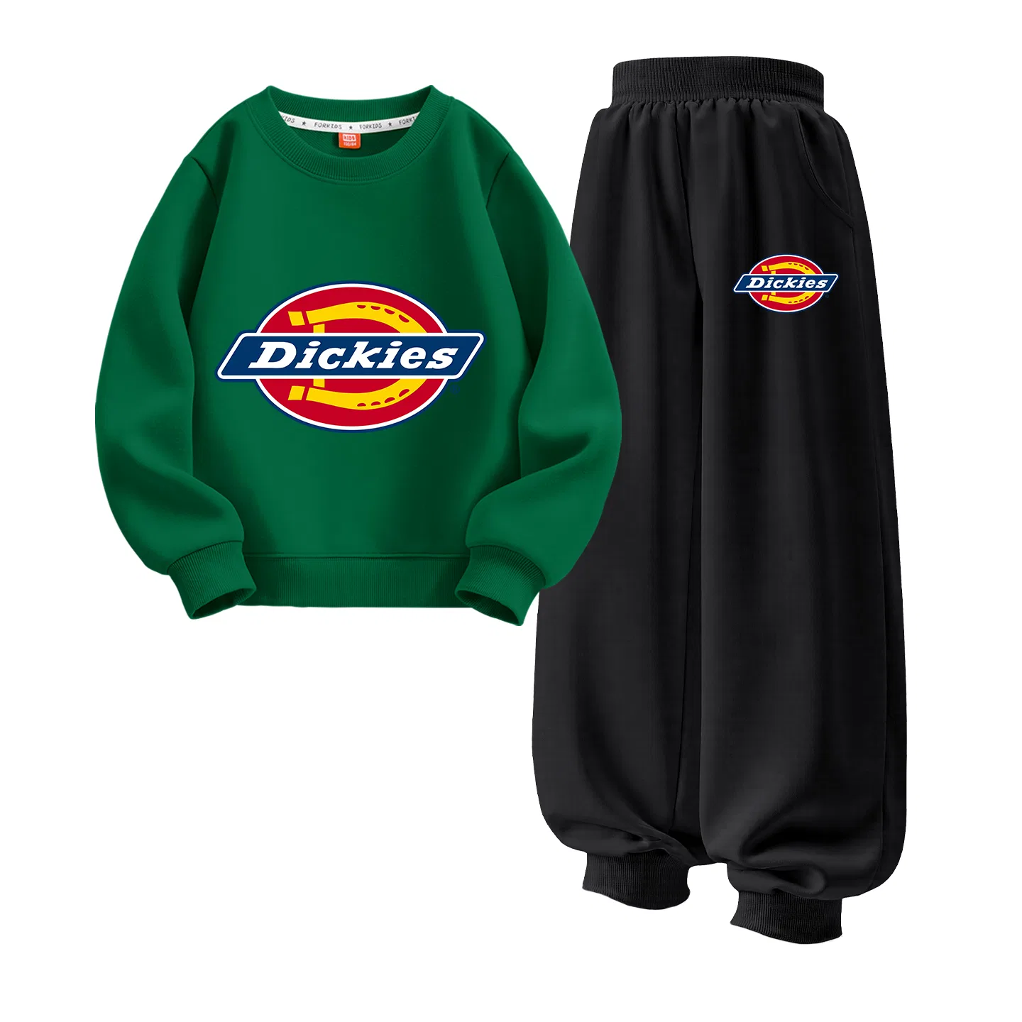 Детский спортивный комплект с логотипом Sizhen Logo Vintage Green+Sizhen Logo K Black, Dickies, Sizhen Logo Vintage Green+Sizhen Logo K Black