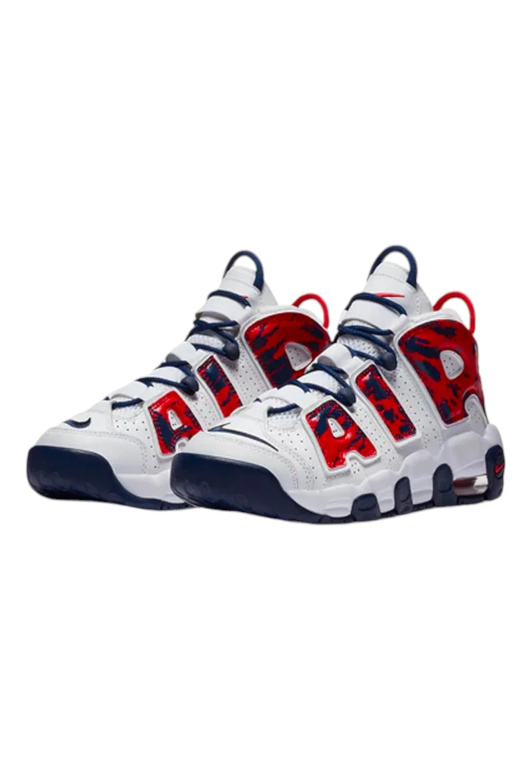 Детские кроссовки для мальчиков с воздушной амортизацией Air More NIKE, White — фото 2