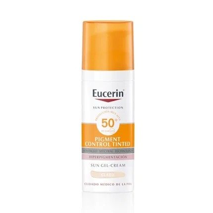 Солнцезащитный флюид для лица с тоном SPF50 Eucerin, Light, 50 мл