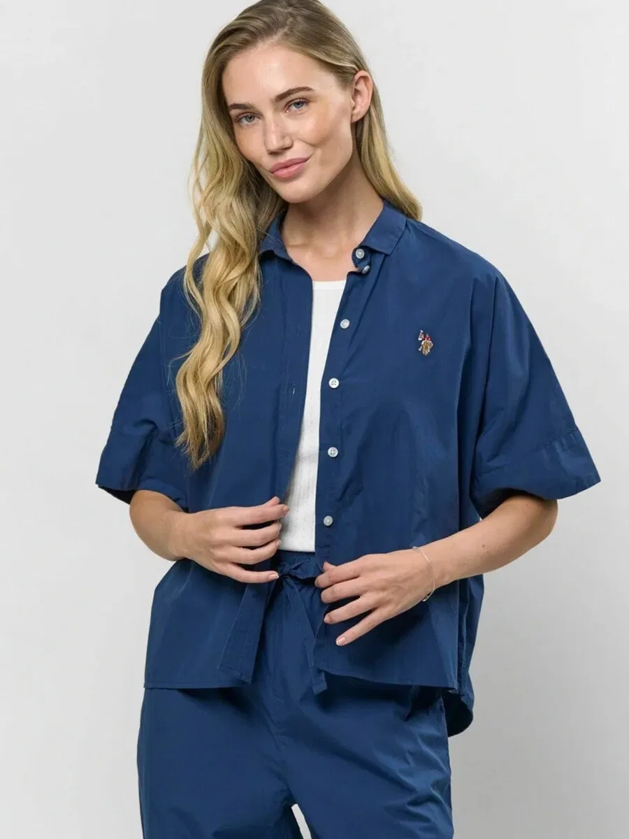 Футболка U.S. Polo Assn. 'UWMelissa' темно-синего цвета — фото 3
