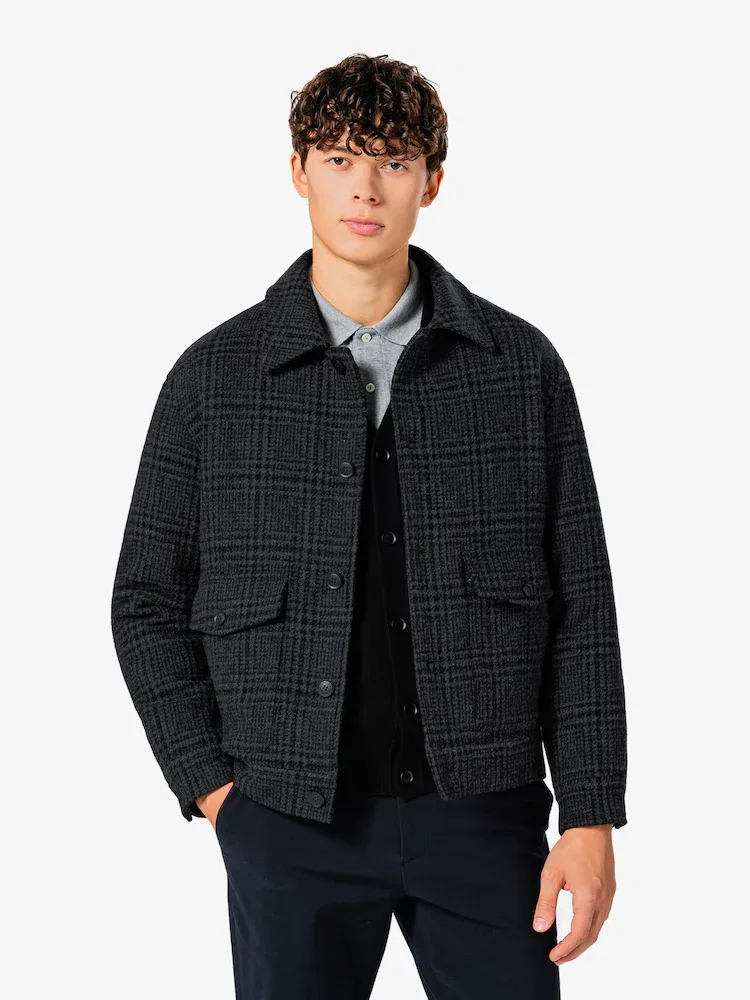 Утепленная куртка из шерсти LACOSTE, Black