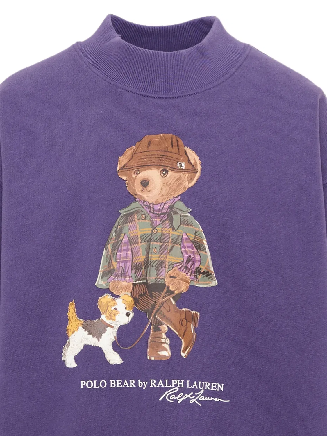 Платье с длинными рукавами Polo Bear Polo Ralph Lauren Kids, фиолетовый — фото 3