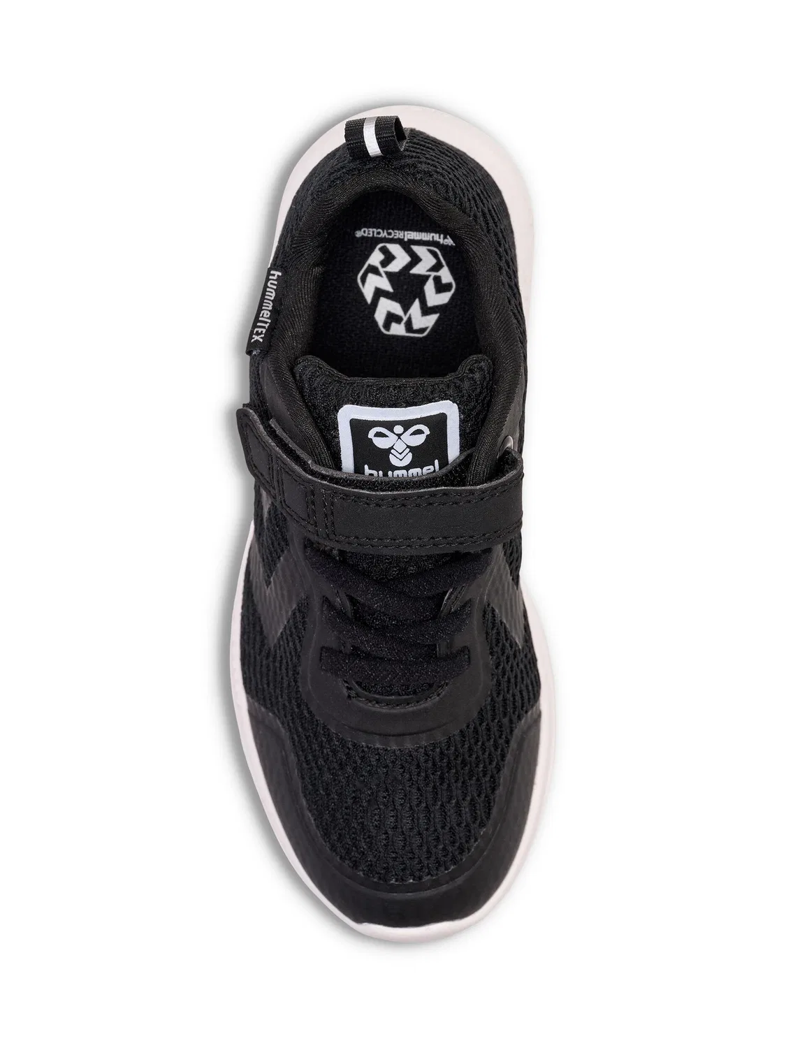 Детские кроссовки с липучкой Actus Tex Recycled Hummel, Schwarz — фото 4