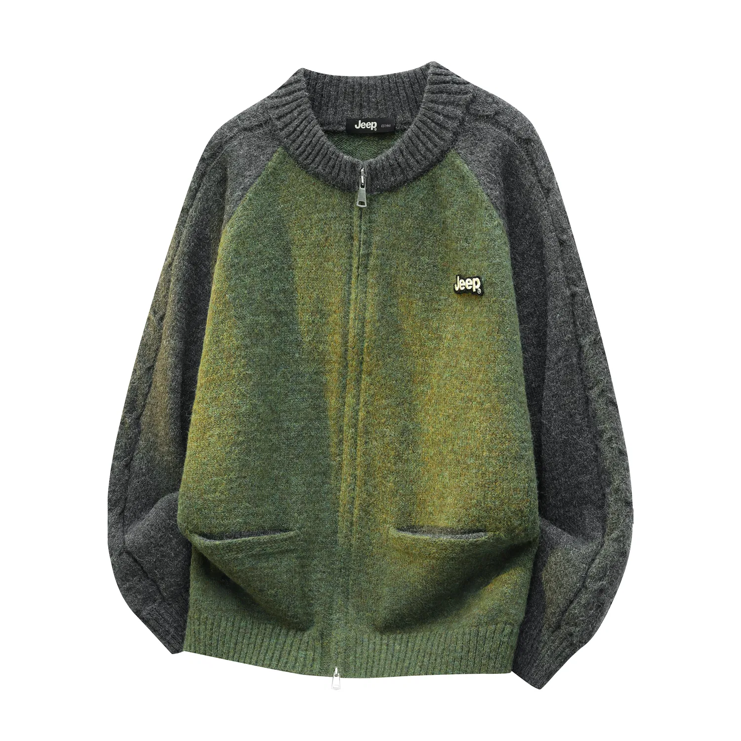 Детский свитер с круглым вырезом Jeep Leisure Collection, Army Green