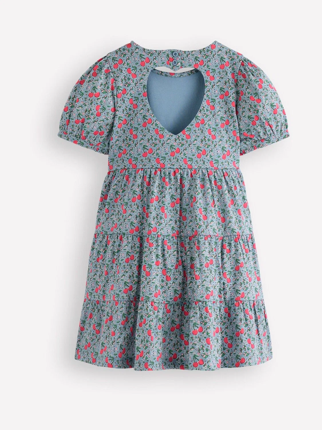 Платье с принтом, модель Heart Back Boden, красный — фото 3
