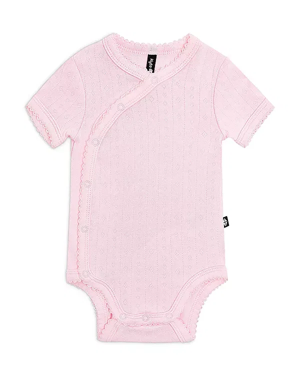 Детский боди-кимоно с V-образным вырезом Pointelle Kyte Baby, Sakura