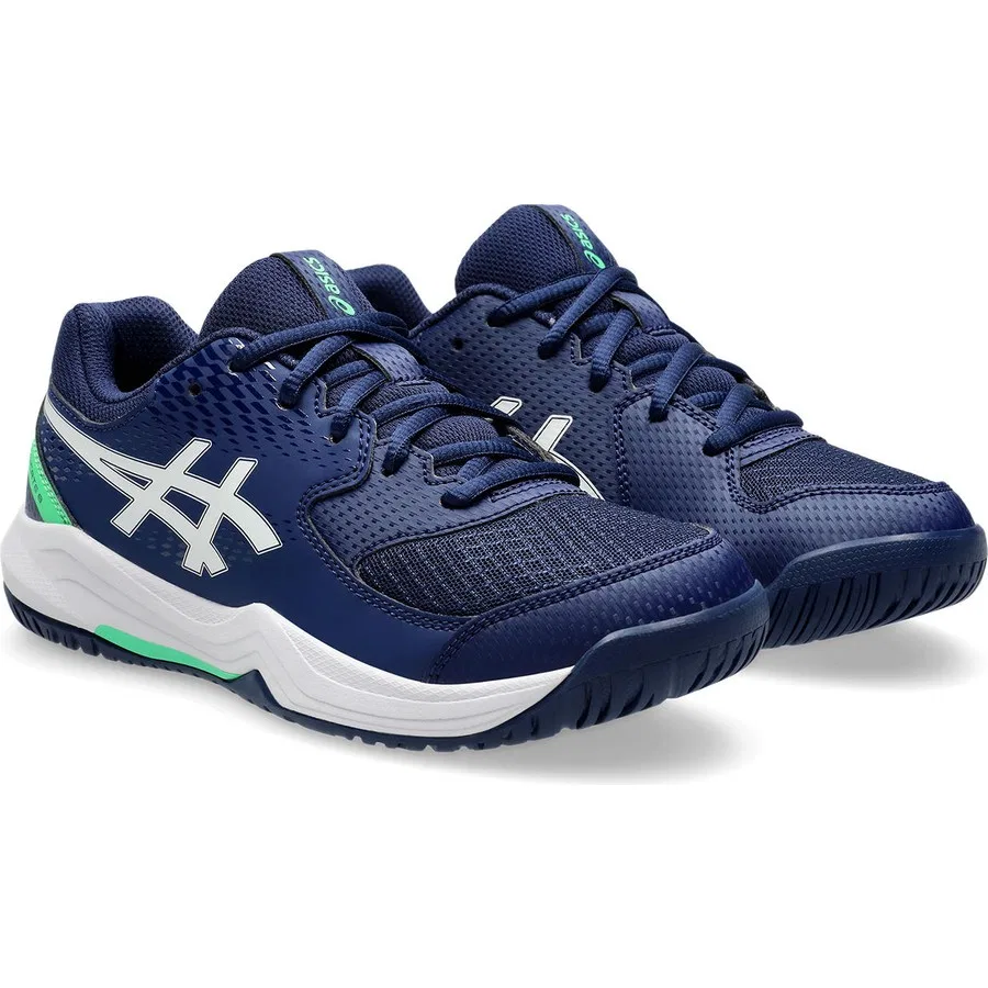 Детские теннисные туфли с технологией Gel Asics Gel-Dedicate 8 Gs, Темно-синий — фото 3