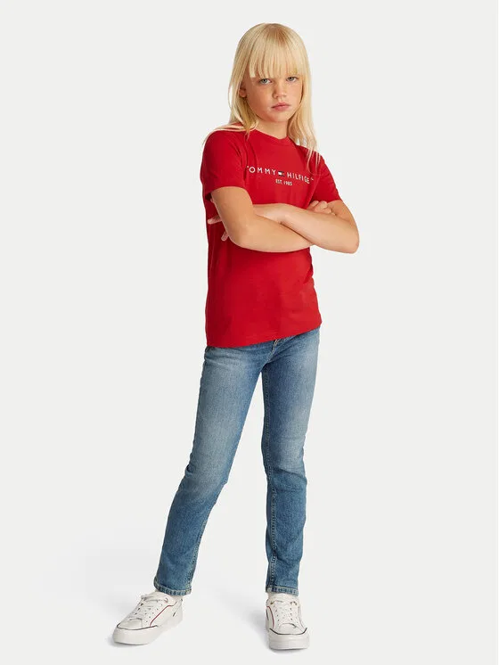 Футболка regular fit Essential Tommy Hilfiger, красный — фото 2