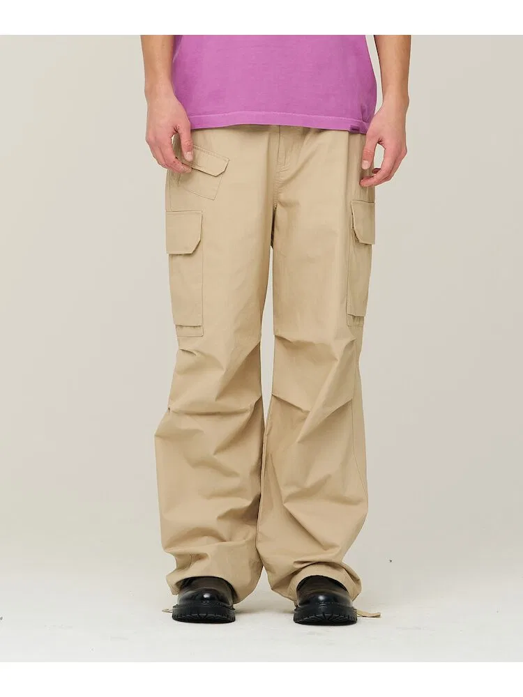 Широкие брюки Cargo Parachute SUPERDRY, Beige