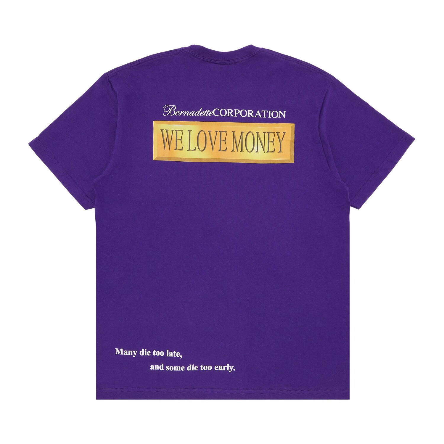 Футболка Money Supreme x Bernadette Corporation, фиолетовая — фото 2