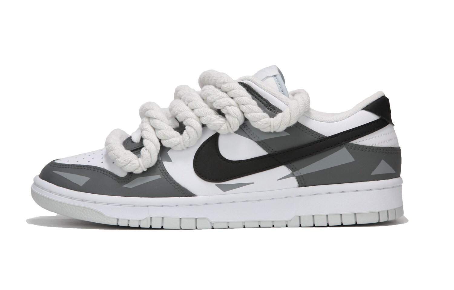 

Кроссовки Nike Dunk Skateboarding Shoes Men Low-top White/gray, светло-серый