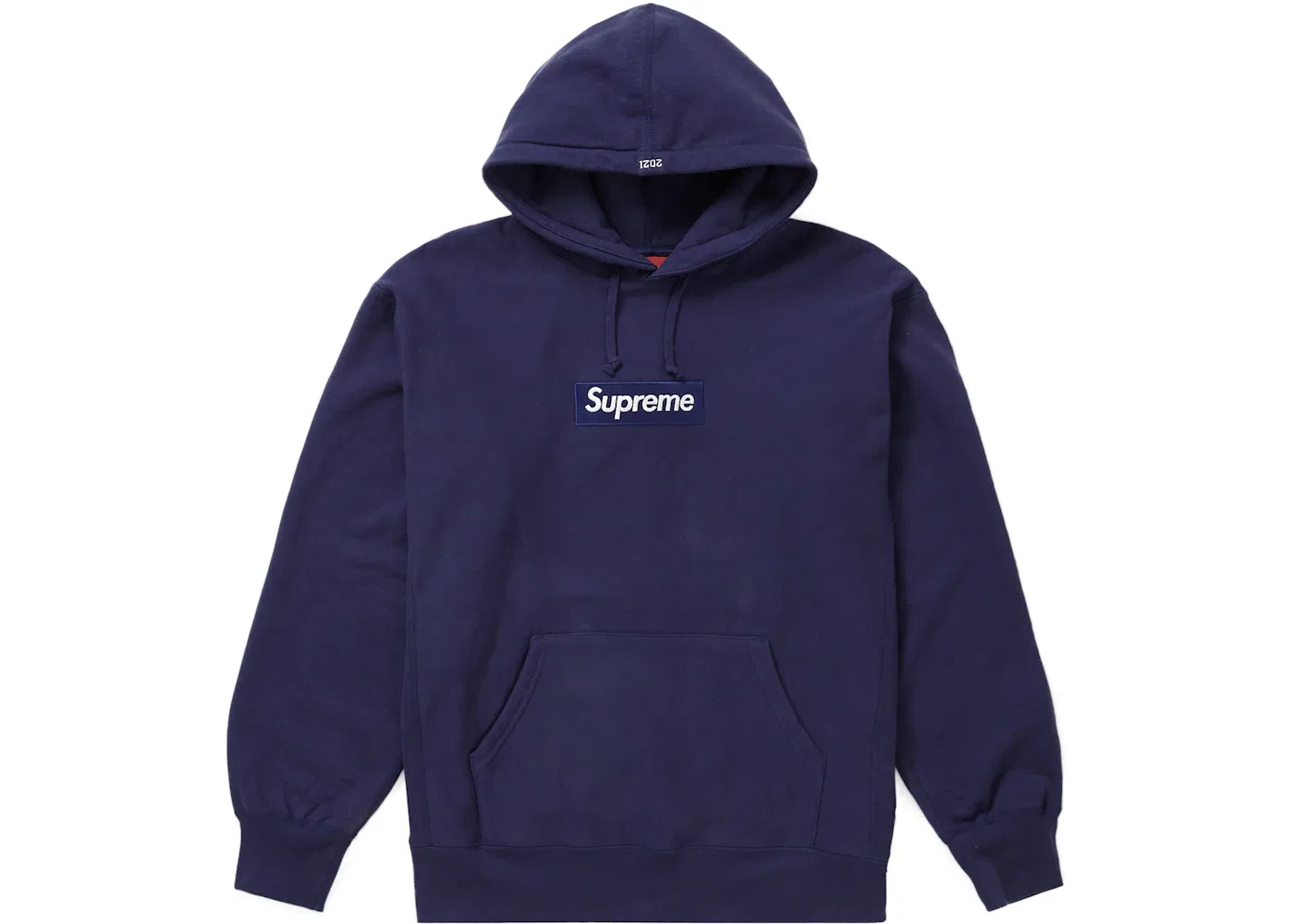 Мужская худи с логотипом Supreme, Washed Navy