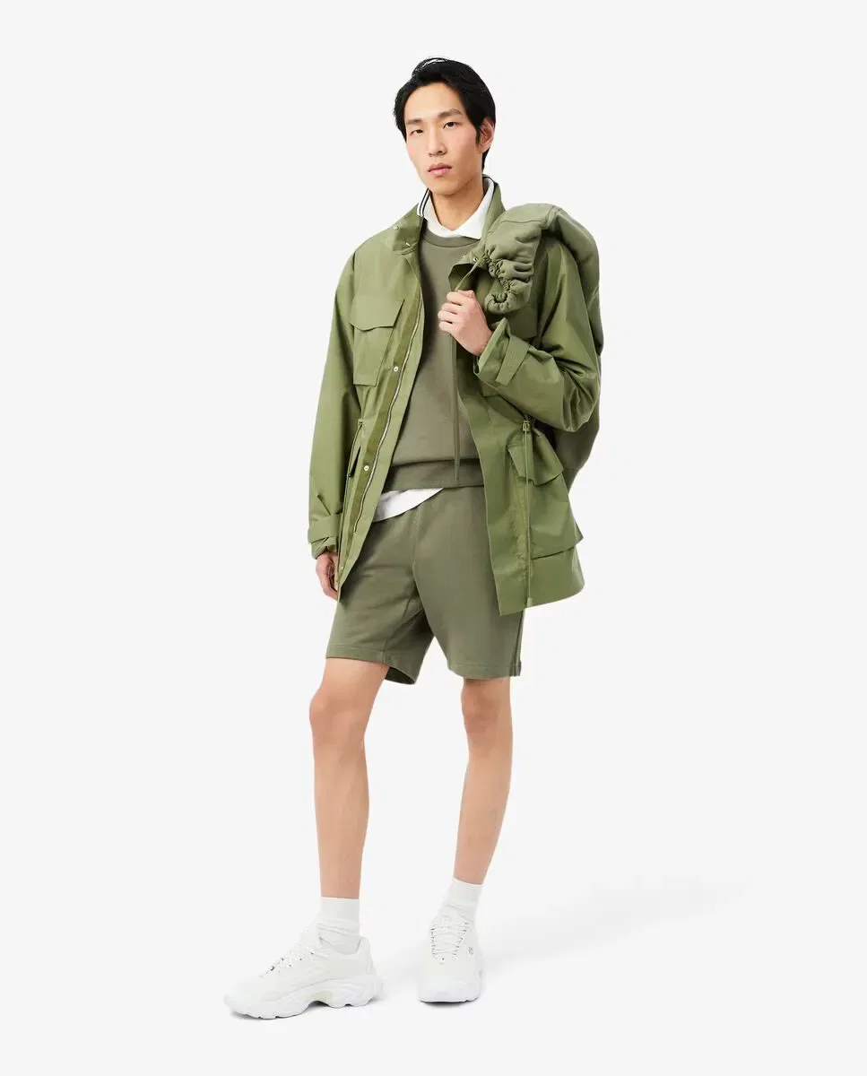 Мужская свитшот с полосой Lacoste, Verde Militar — фото 4