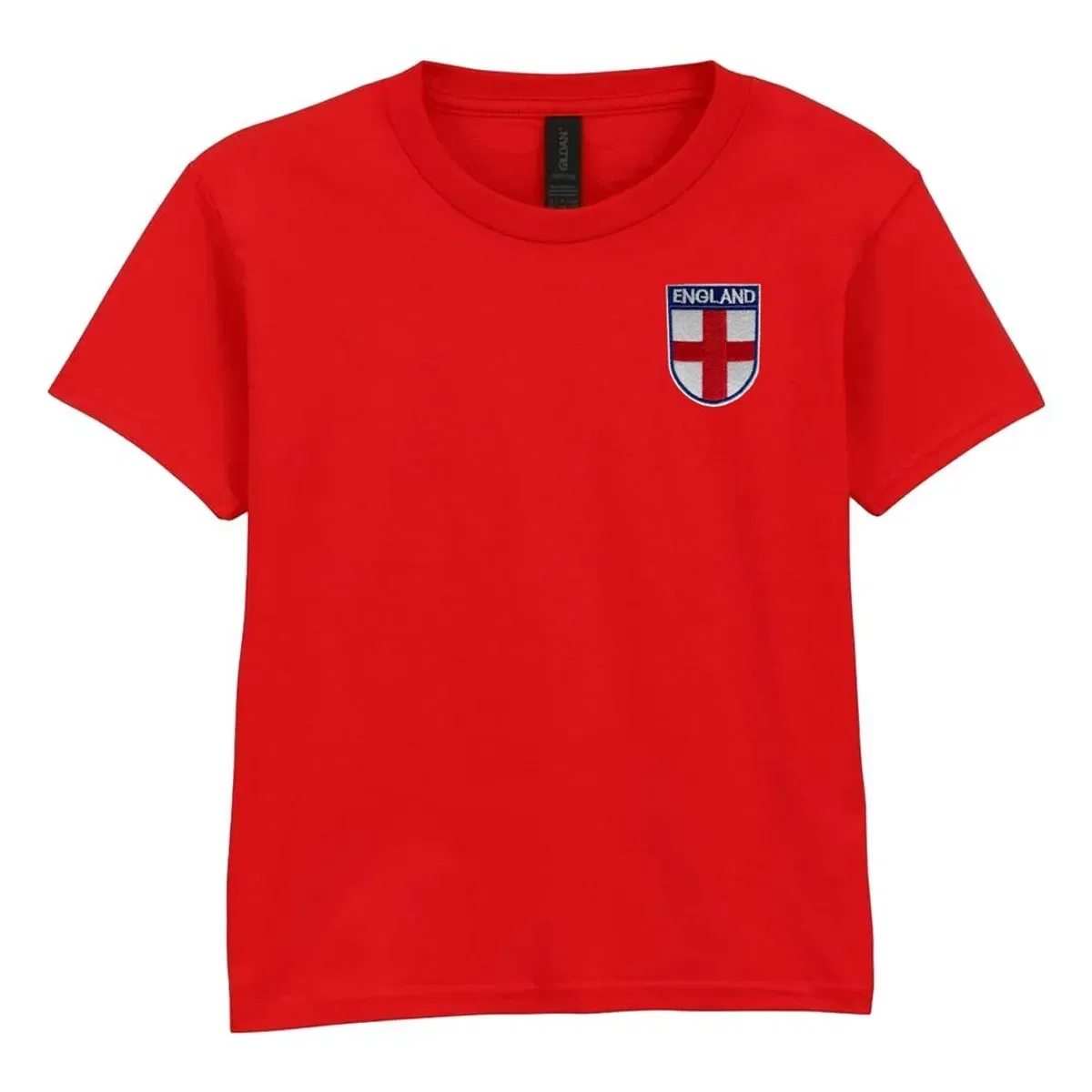 Футболка хлопковая с вышивкой England Embroidered Crest I Love Fancy Dress, Red