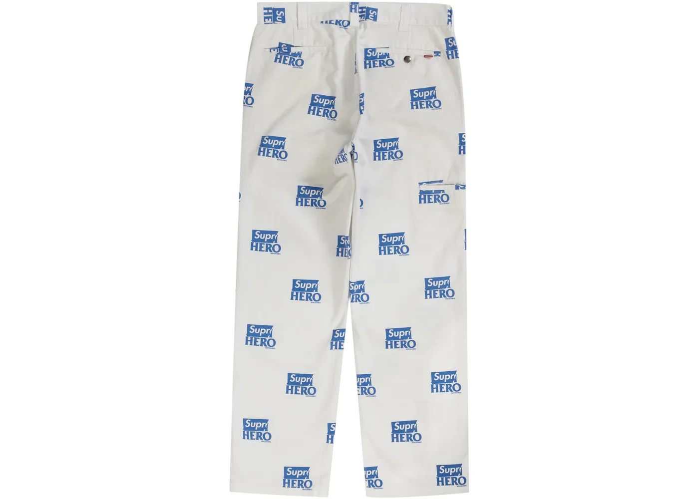 Мужские брюки с принтом Supreme ANTIHERO Work Pant, White — фото 2