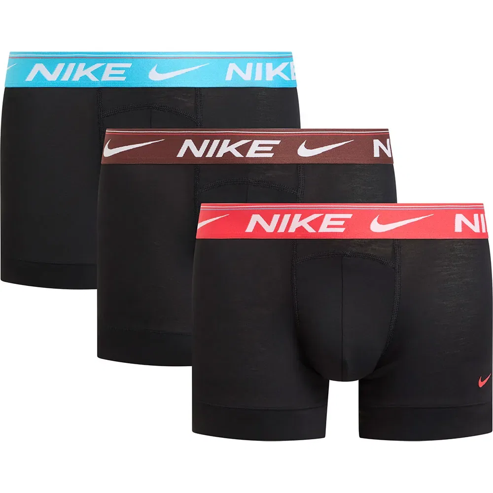 Мужские трусы из полиэстера Nike Trunk boxers 3 units, Black