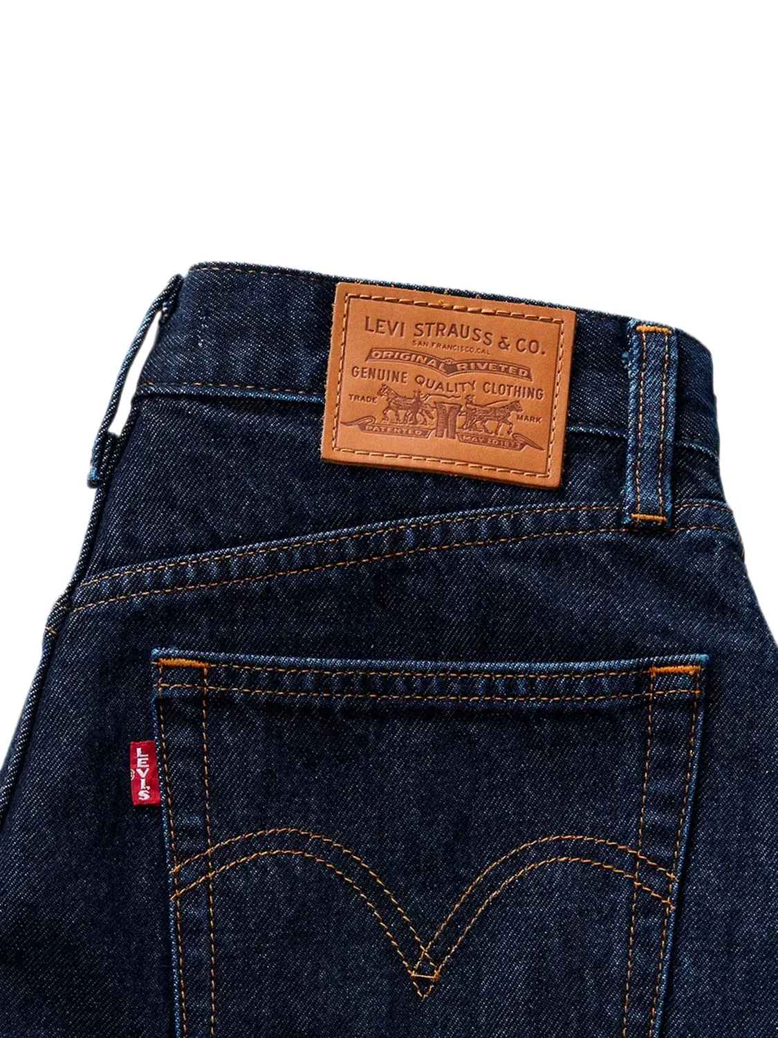 Джинсовые шорты высокой посадки, синие Levi's, синий — фото 3