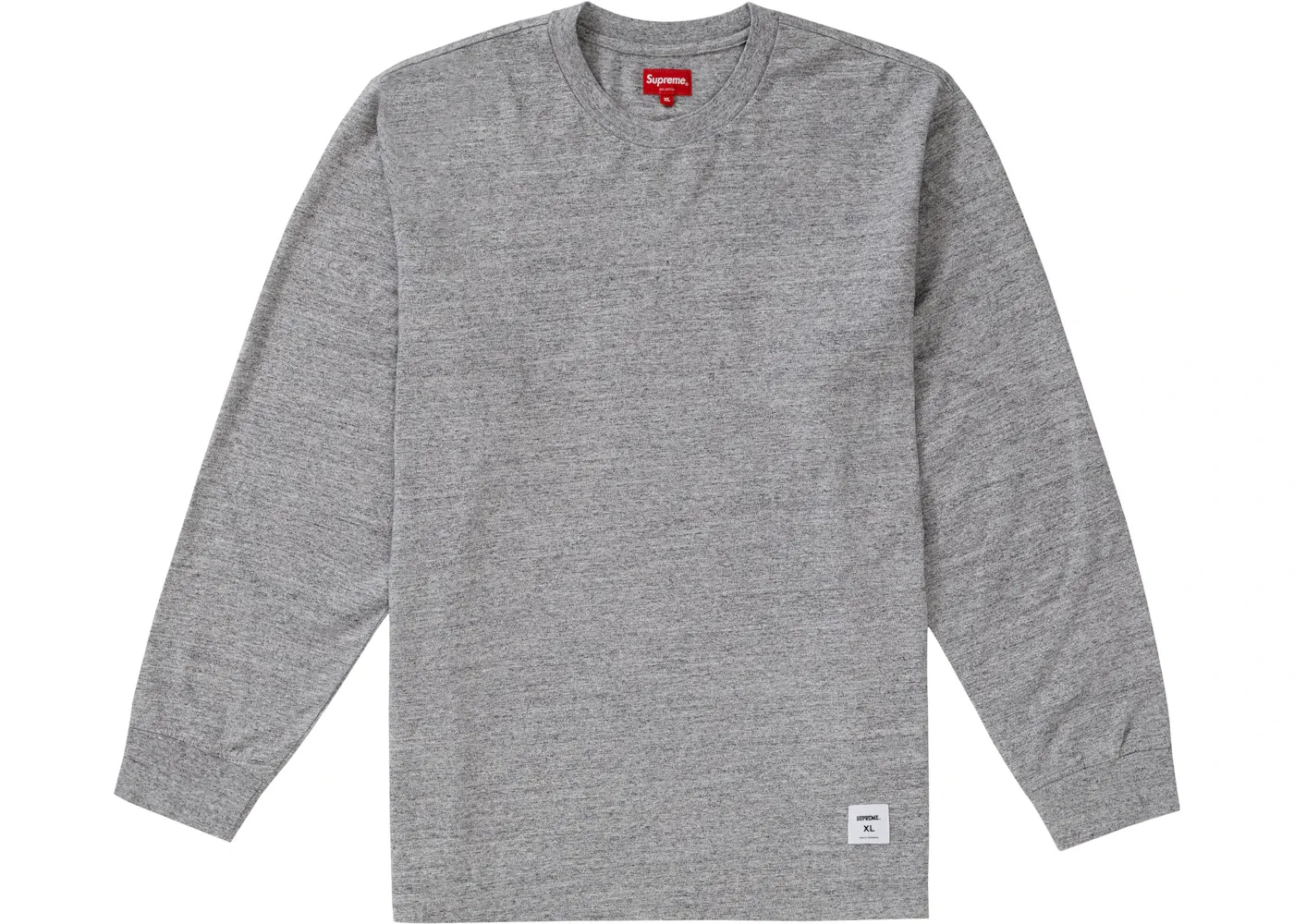 Мужская футболка с длинным рукавом Supreme L/S Top, Heather Grey