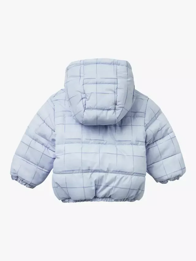 Детская стеганая куртка на флисовой подкладке, синяя Benetton — фото 2