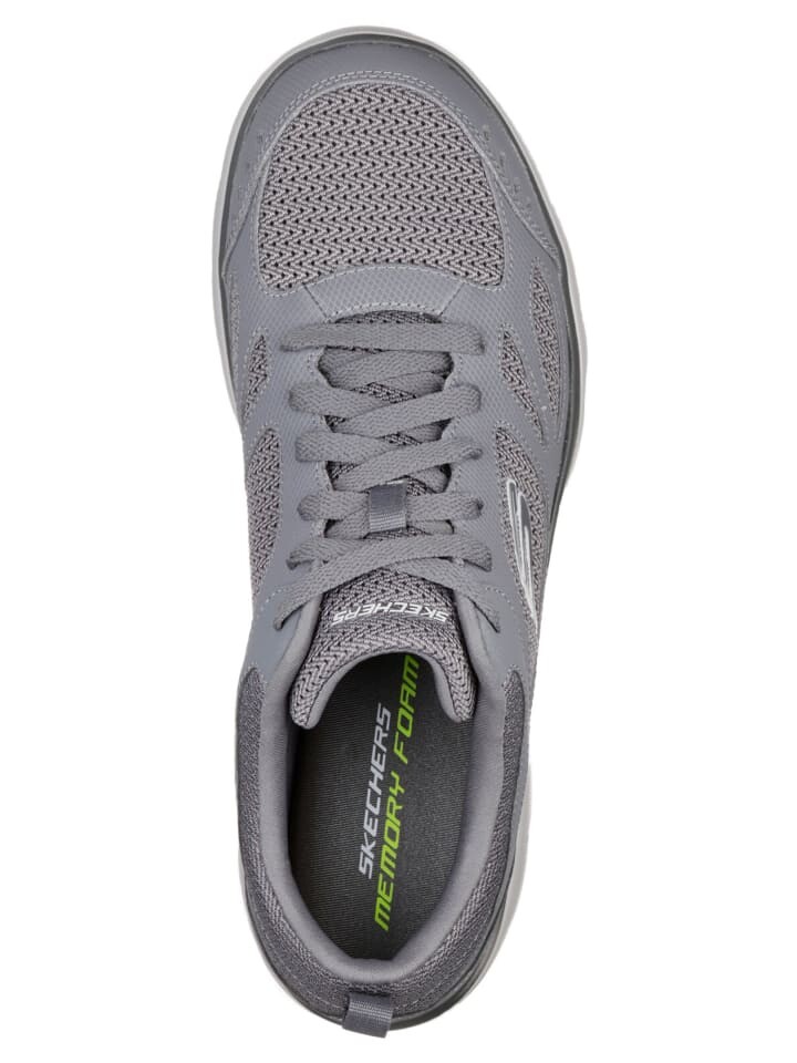 Кроссовки на шнуровке Skechers, серый — фото 4