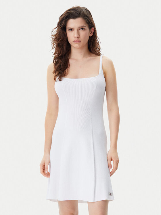 

Платье облегающего кроя для повседневной носки J20J225269 Calvin Klein Jeans, белый
