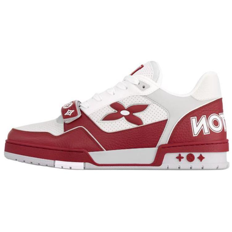 

LOUIS VUITTON Кроссовки для скейтбординга Trainer Low-Top, красные, мужские