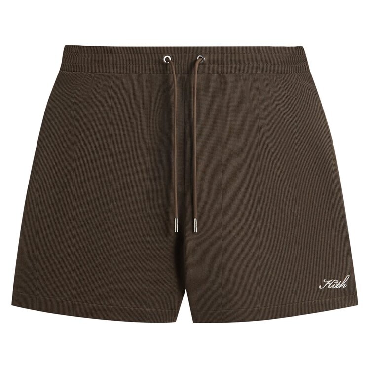 

Шорты Kith Micro Waffle Graham Short, коричневый