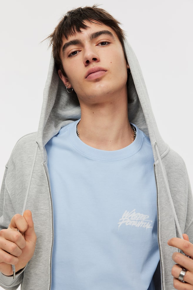 

Футболка свободного кроя с принтом H&M, мультиколор