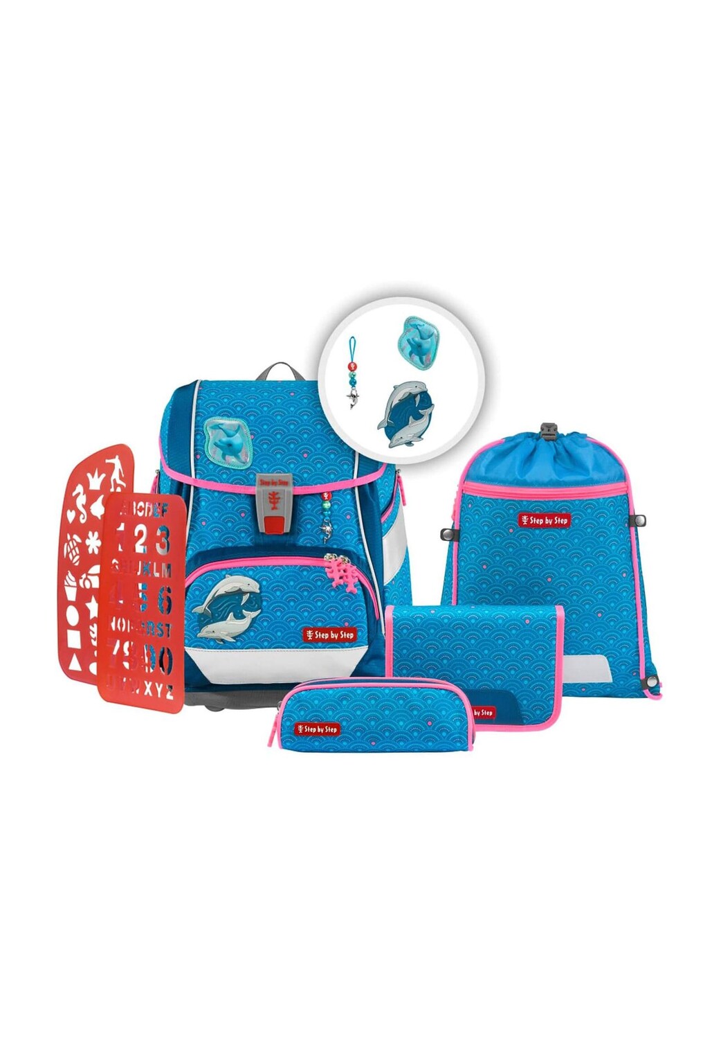

Набор школьных рюкзаков 2в1 Плюс, 6 шт Step by Step, цвет Blau Dolphin Pippa