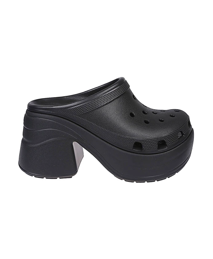 

Босоножки на каблуке и платформе Crocs, черный
