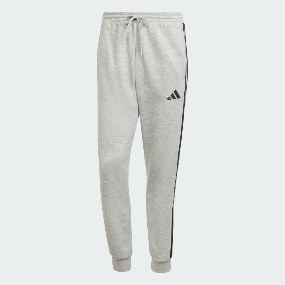 Спортивные брюки Adidas Essentials 3-Stripes Fleece Pants, цвет Medium Grey Heather/Black — фото 4