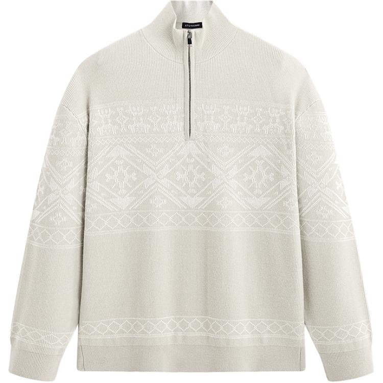 

PEACEBIRD MEN Свитер мужской Mist White 1 полуводолазка Moderate