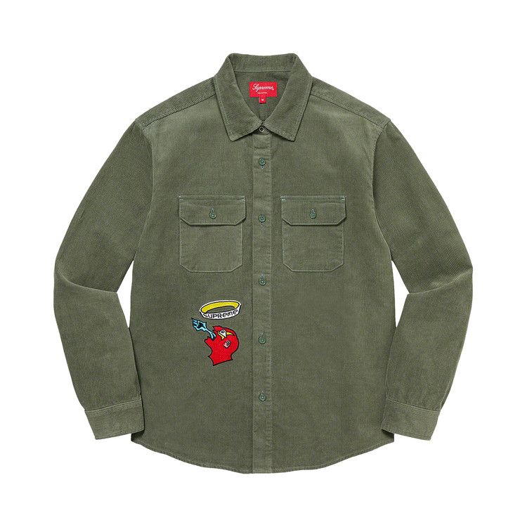 

Рубашка Supreme Gonz Corduroy Work Shirt, Dusty Green