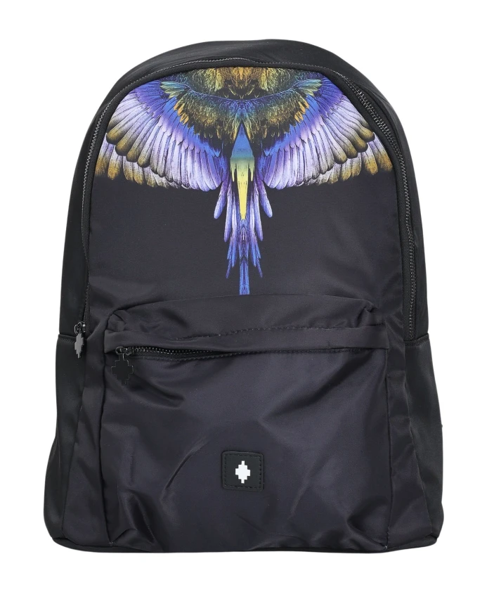 

Современный функциональный черный рюкзак Marcelo Burlon, черный