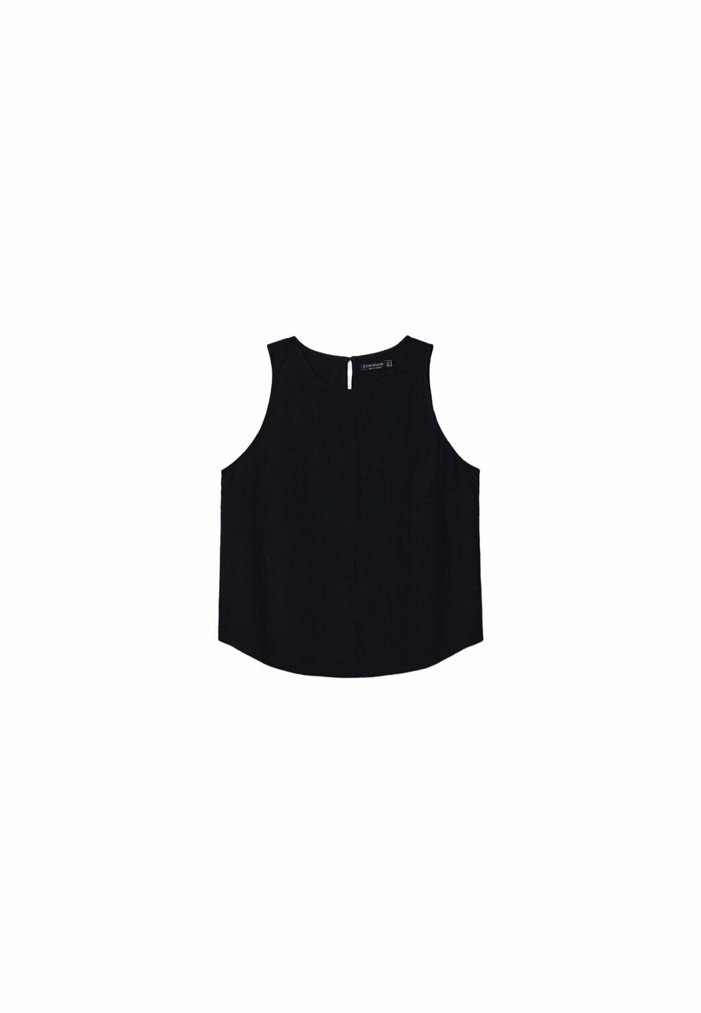 

Блузка Flowing Racerback Stradivarius, черная