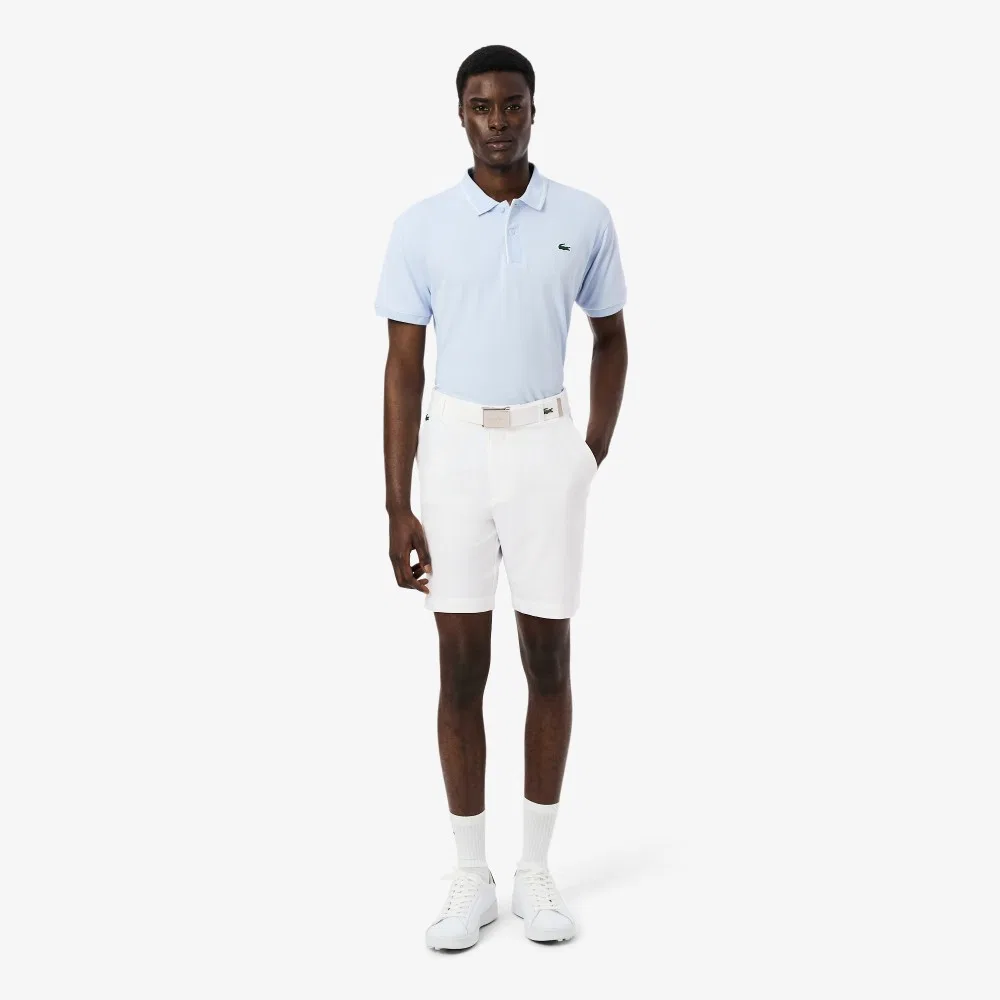 Мужские гольф-бермуды Lacoste белые